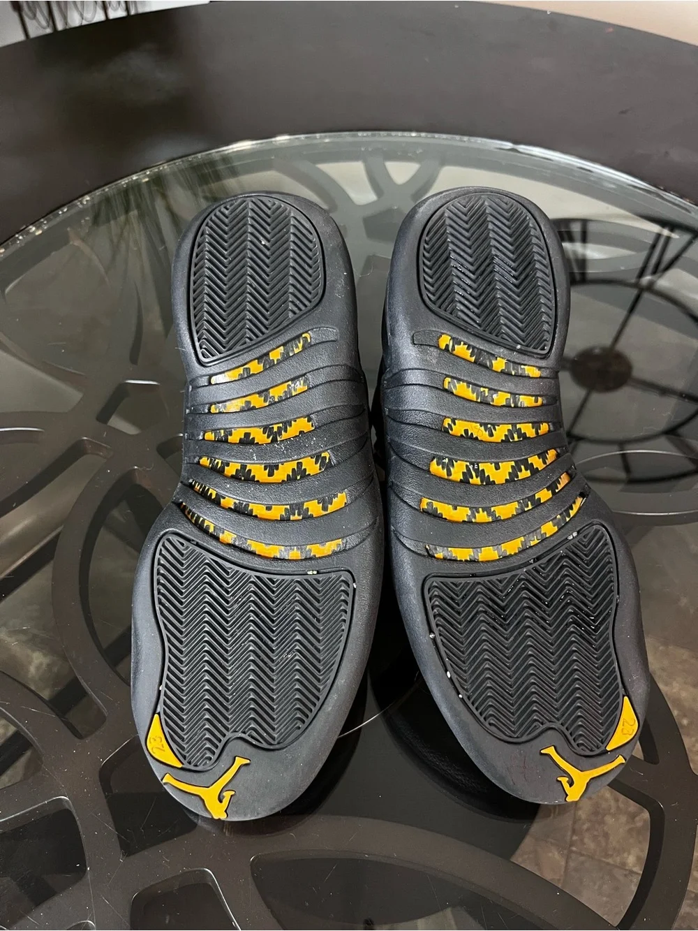 Nike Air Jordan 12 Retro Black Taxi Men's Size 9.5